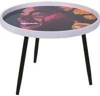 Tavolino da caffè con piano donna 60x45 cm