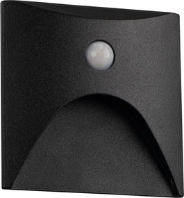 Kanlux 39130 - Lampada LED segnapasso con sensore EXIN 2,5W/230V 3000K IP65 nera hr.