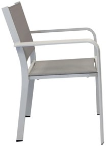 SPLENDOR - poltrona da giardino in alluminio e textilene impilabile