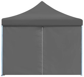 Tenda Pieghevole Pop-Up con 8 Pareti Laterali 3x9 m Antracite