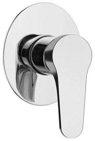 Miscelatore doccia ad incasso in ottone cromato di Rubinetterie Mariani Linea Surf