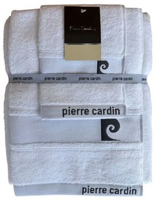 Set asciugamano bagno viso ospite telo Pierre Cardin Luxury  Colore Bianco