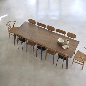 Tikamoon - Tavolo in legno di noce massello 260x91 Esmée