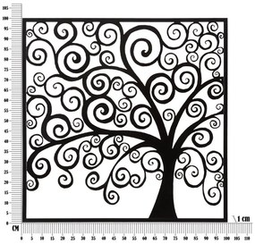 Decorazione murale in metallo 100x100 cm Three Plus - Mauro Ferretti