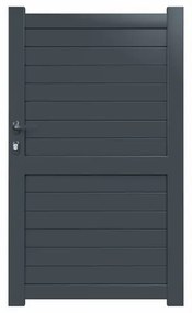 Cancelletto GARDENGATE Lima grigio in alluminio H 180.6 x L 100 cm