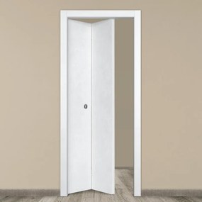 Porta interna pieghevole a libro simmetrica Side in MDF colore bianco, L 70 x H 210 cm, apertura a sinistra