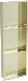 Mexen X-Wall-R mensola a nicchia con flangia e mensola 90 x 30 cm, oro spazzolato - 1950903010S