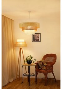 Brilagi - Lampadario a sospensione CEDAR LUNETA 1xE27/15W/230V Ø60 rattan marron