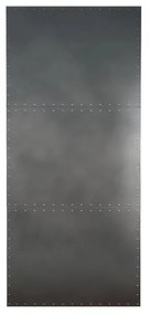 Anta per porta scorrevole Brooklyn in acciaio grigio antracite L 96 x H 215 cm reversibile