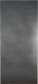 Anta per porta scorrevole Brooklyn in acciaio grigio antracite, L 96 x H 215 cm spessore 40 mm, apertura reversibile