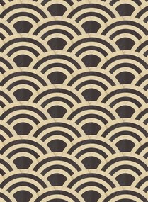 Moooi for Arte Carta da parati Lucky O's - MO3040 - Birch & Black