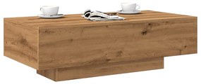 Tavolino Salotto Rovere Artigianale 100x49,5x31cm Multistrato /