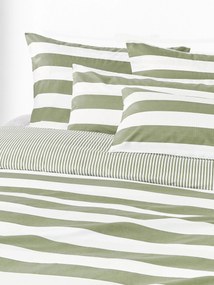 Copripiumino reversibile in cotone a righe Lorena