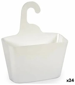 Portaoggetti da Doccia Bianco Plastica 11,5 x 31,5 x 28,5 cm (24 Unità)