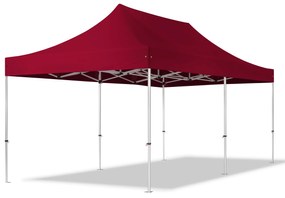 TOOLPORT 3x6m gazebo pieghevole PES, PROFESSIONAL alluminio, rosso - (600228)