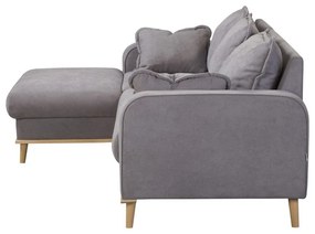 Divano angolare grigio (angolo sinistro) Beata - Ropez