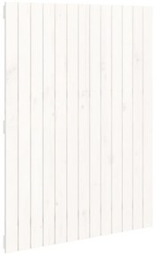 Testiera da parete bianca 82,5x3x110 cm legno massello di pino