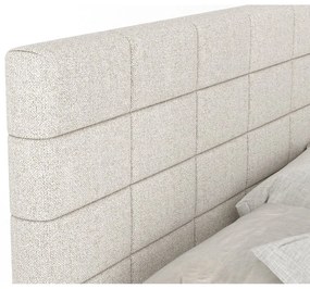 Letto boxspring beige con contenitore 140x200 cm Ava – Maison de Rêve