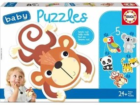 Set di 5 Puzzle Educa Per bambini animali