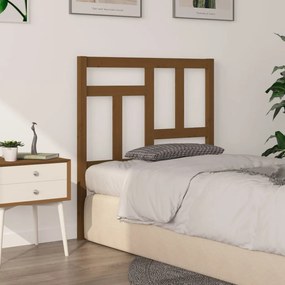 Testiera per letto miele 95,5x4x100cm in legno massello di pino