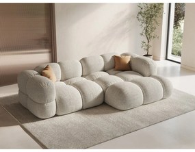 Divano angolare beige (con penisola a destra/con chaise lounge) Loretto – Cosmopolitan Design