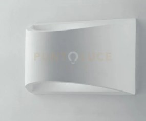 Applique a parete astron bianca 1 luce attacco g9 19,9x8x11,5cm