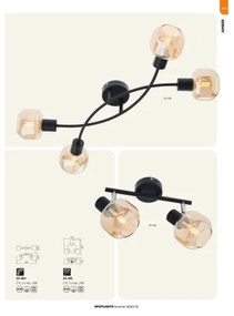 Redo 04-486 - Luce Spot AMBER 4xE14/28W/230V
