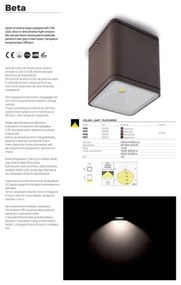 Redo 9080 - Applique da esterno BETA LED/6W/230V 3000K IP54 marrone