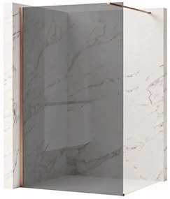 Parete doccia Rea Flexi Grey / Brush Copper 130