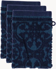 Set di 3 panni viso in cotone jacquard Tile de Pip