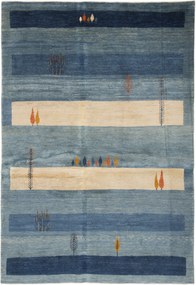 Gabbeh Tappeto 210 x 300 Blu (Iran) Annodato A Mano