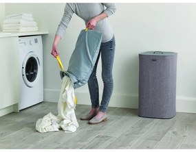 Cesto per biancheria in tessuto grigio, 60 l Tota - Joseph Joseph