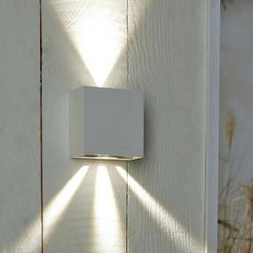 Applique LED design da esterno BAIONA bianco, INSPIRE IP65 bianco naturale