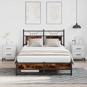Giroletto Senza Materasso Rovere Fumo 120x190 Cm İn Truciolato /