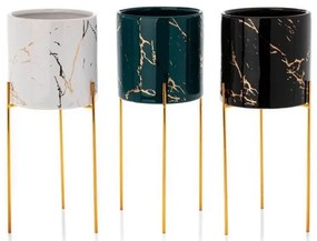 Portafiori NILA 32,5x13 cm nero/oro