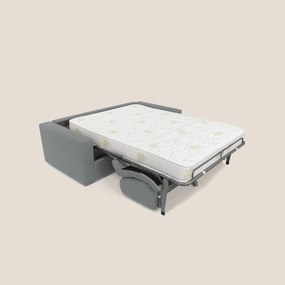 Nixon Divano letto matrimoniale con materasso 20 cm in tessuto impermeabile T03 grigio