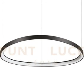 Gemini sospensione led 56 w on-off 6200 lm 2700 k nero 81cm