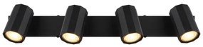 Globo 57918-4B - Faretto JAMES 4xGU10/25W/230V nero