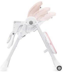 KINDERKRAFT - Sedia da pranzo per bambini YUMMY rosa/bianco