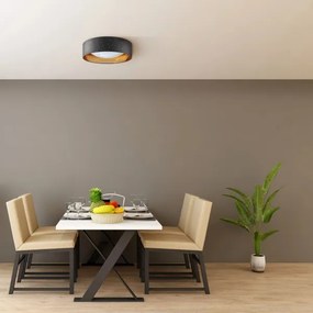 Plafoniera LED TULUZA LED/24W/230V diametro 40 cm nero