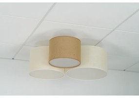 Brilagi - Plafoniera SPIDER 3xE27/15W/230V beige/crema