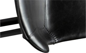 Sedia da bar in similpelle nera DAN-FORM Danimarca , altezza 91 cm Hype - DAN-FORM Denmark