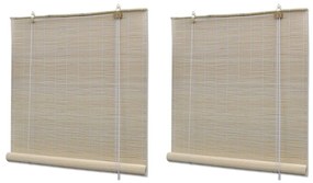 Tende A Rullo İn Bambù 2 Pz 120x160 Cm /