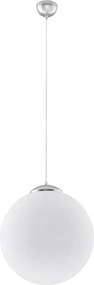 Sollux SL.0264 - Lampadario sospeso con cavo UGO 1xE27/15W/230V Ø 30 cm bianco