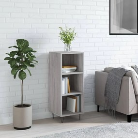 Credenza grigio sonoma 34,5x32,5x90 cm in legno multistrato