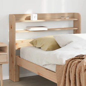 Testiera Con Ripiani 75 Cm İn Legno Massello Di Pino /
