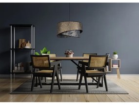 Lampadario su corda REZO 1xE27/60W/230V grigio/oro