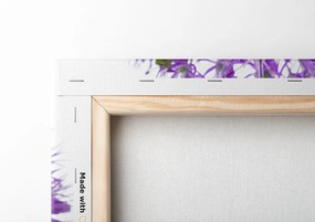 Stampa su tela – Fiori di aglio viola in fiore