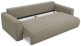 Divano marrone chiaro allungabile/con contenitore 238 cm Kapua – Makamii