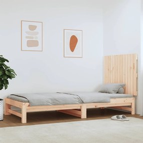 Testiera Da Parete 82,5x3x60 Cm İn Legno Massello Di Pino /